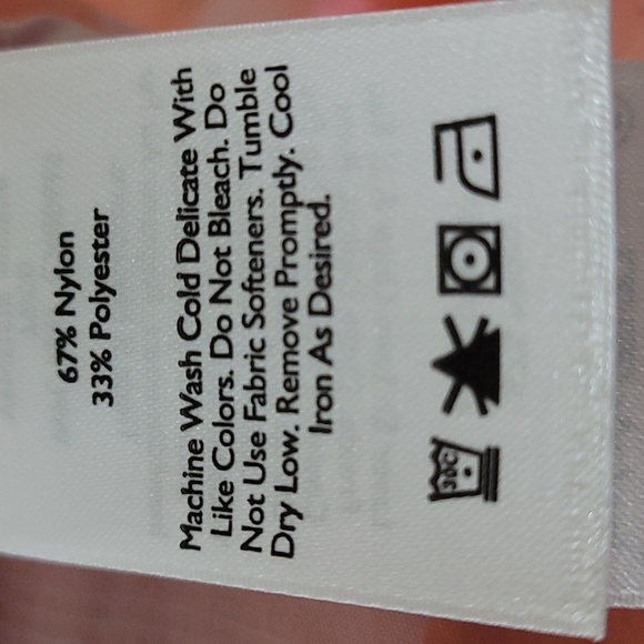 NWOT Eddie Bauer Mountain Long & Short Sleeve Shirt Top Pink Peach Plaid S - Picture 8 of 12